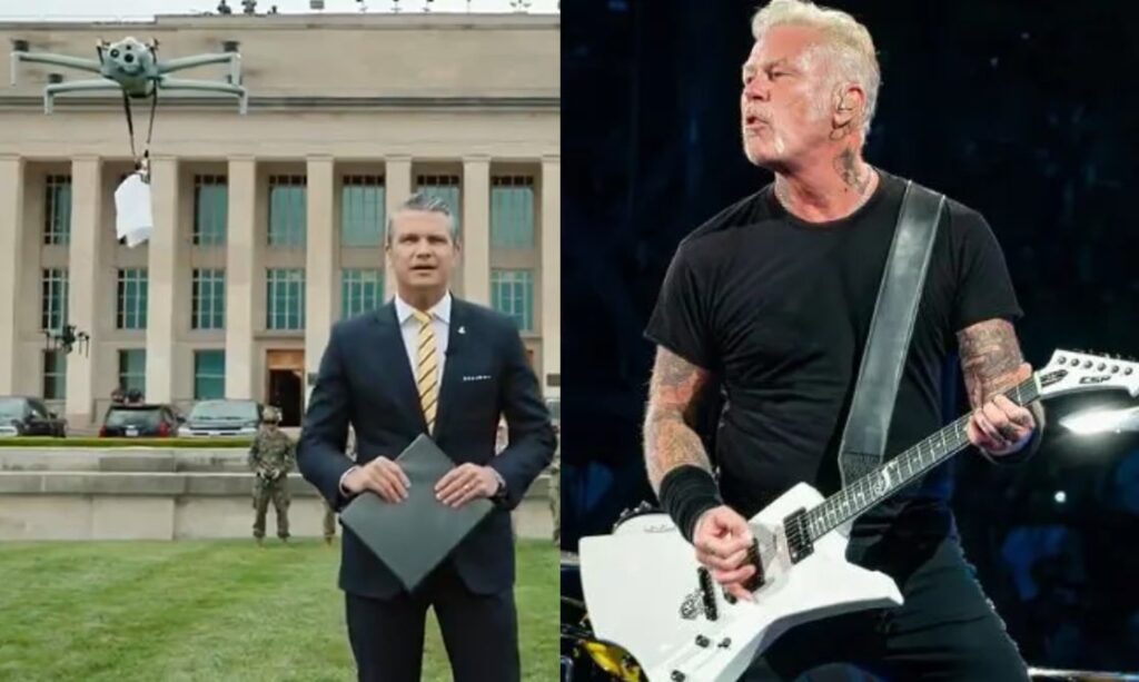 Metallica força governo dos EUA a excluir vídeo sobre drone militar após uso indevido de “Enter Sandman”